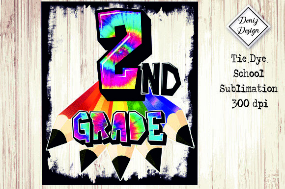 2nd Grade Tie Dye Graphics for Crafts