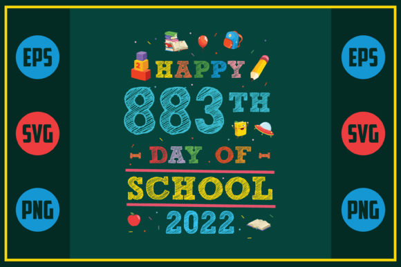 Happy 883th Day: School Graphics for Crafts