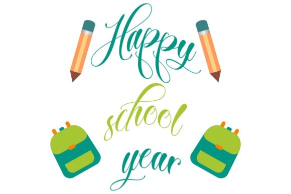 Happy School Year Graphics for Crafts