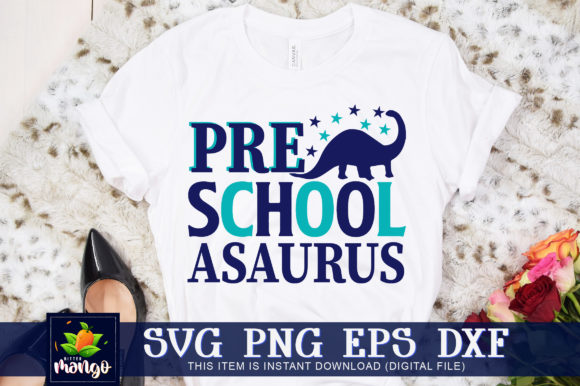 Pre School Asaurus: Playful Graphics for Crafts & Branding
