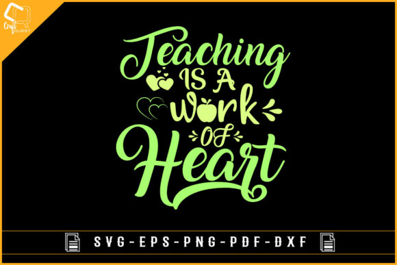 Teacher is a Work of Heart: Graphics for Crafts